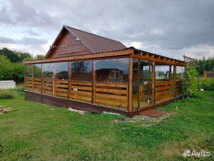 Мягкие окна для террас и беседок