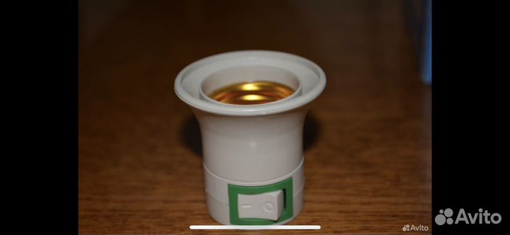 Патрон с вилкой и выключателем