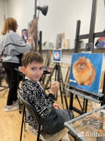 Уроки масляной живописи дети + взрослые