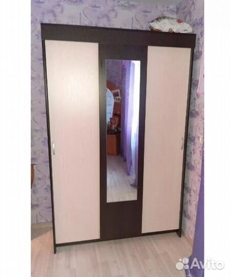 Шкаф-купе с зеркалом Бася