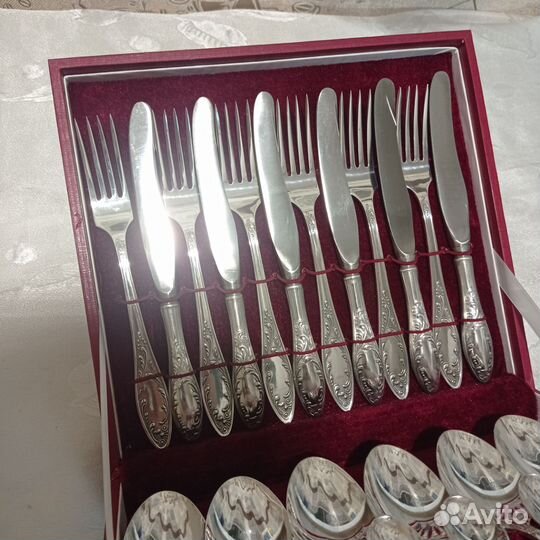 Набор столовых Пламя мельхиор