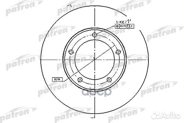 Диск тормозной передн toyota: land cruiser 100