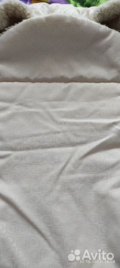 Зимний конверт в коляску на овчине