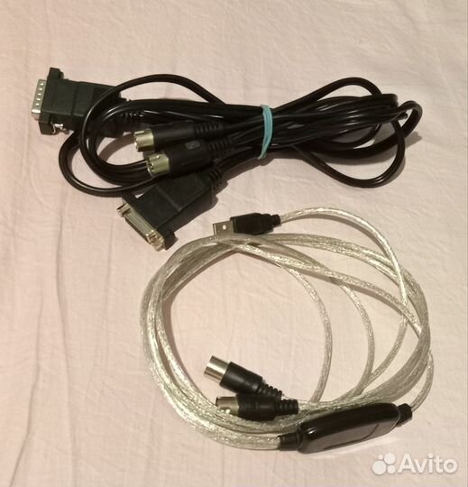 Миди кабель подключения синтезатора к компьютеру