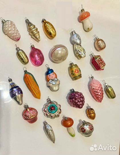 Ретро елочные игрушки СССР Винтаж