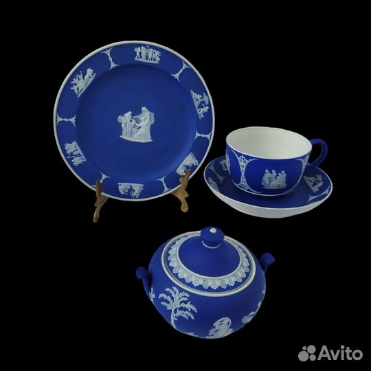 Антикварная чайное трио Веджвуд Wedgwood Англия