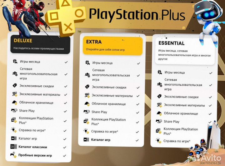 Подписка ps plus delux Украина ps5 ps4 (Арт.81736)