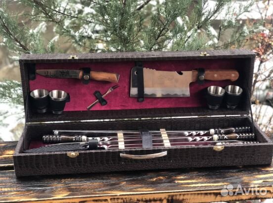 Подарочный набор шампуров в коробке - «стандарт-M»