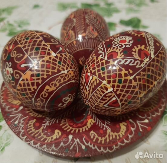 Яйцо пасхальное деревянное