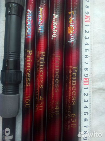 Удилище mikado. Princess. + спиннинг окума(okuma)