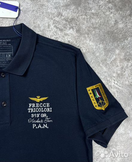 Поло мужское с кор рукавом aeronautica militare