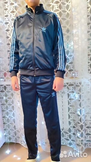 Спортивный костюм Adidas мужской,Эластик, 90-ые