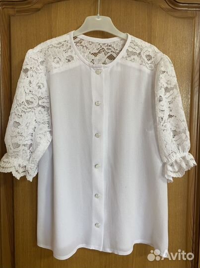 Блузки белые на девочку