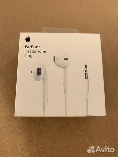 Наушники проводные Apple EarPods 3,5 мм+адаптер