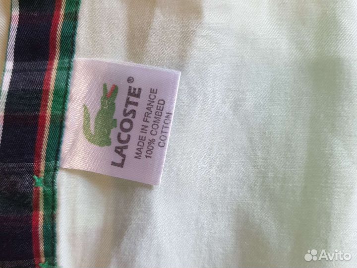 Рубашка lacoste бледно-зелёная на 2-3 года