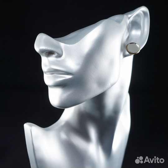 Серьги пусеты Зеркало Mini