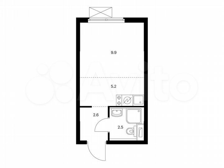 Квартира-студия, 20,2 м², 11/17 эт.