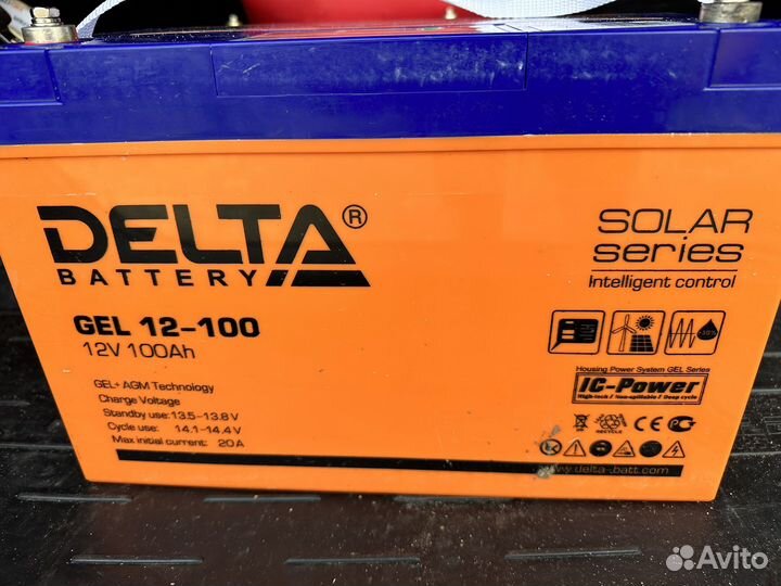 Гелевая акб Delta Solar 12-100