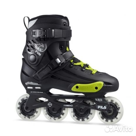 9 (42) Роликовые коньки fila NRK FUN black/yell