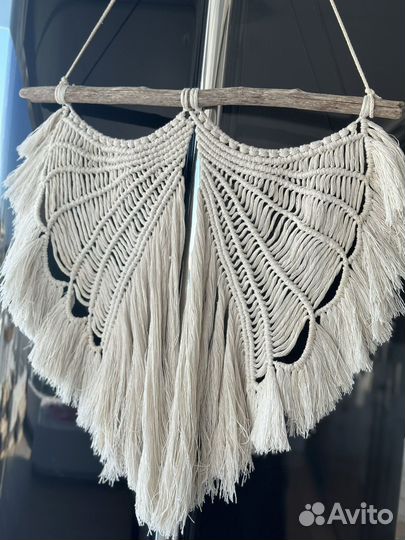 Крылья Ангела панно макраме