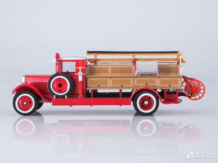 Зис 5 Пожарный пмз СССР Наши грузовики 1:43