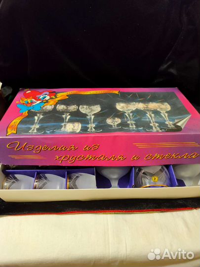 Подарочный набор рюмок стопки бокалы новый