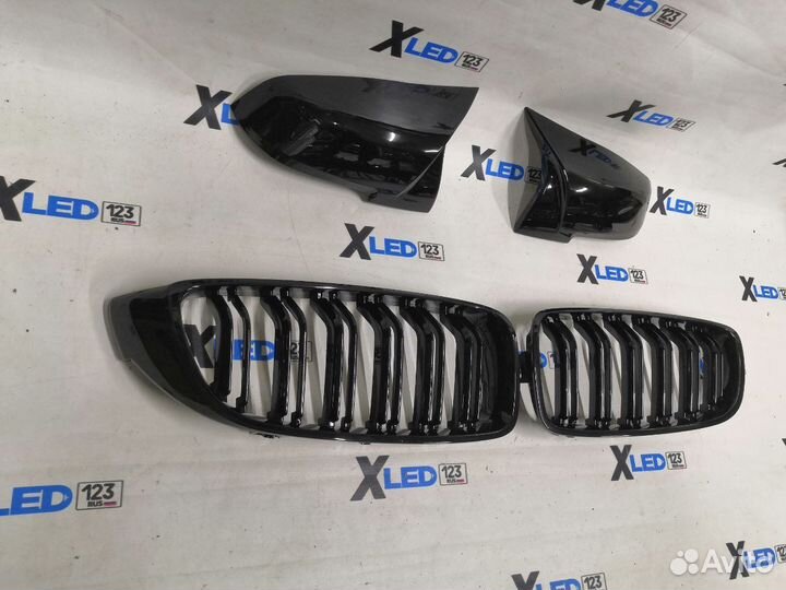 Комплект BMW F32 ноздри + накладки на зеркала M4