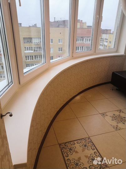 Подоконник из искусственного камня с замером