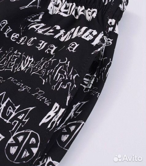 Широкие Штаны Balenciaga DIY Metal