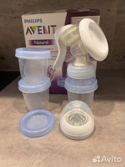 Молокоотсос ручной Avent и подогреватель