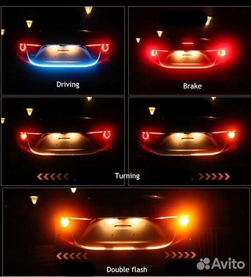 RGB LED подсветка багажника (новая)