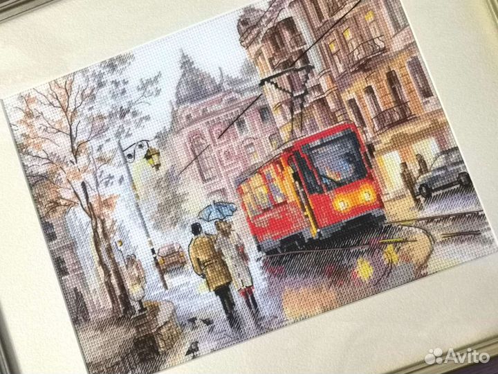 Картина, вышитая крестом