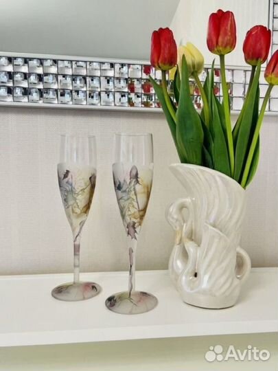 Бокалы, фушеры, стаканы