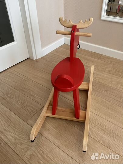 Качалка лось икеа