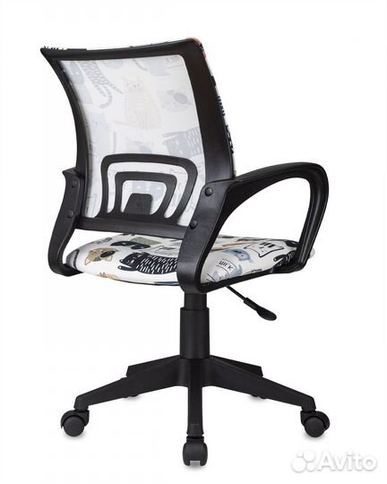 Кресло детское Бюрократ burokids 1 мультиколор кот