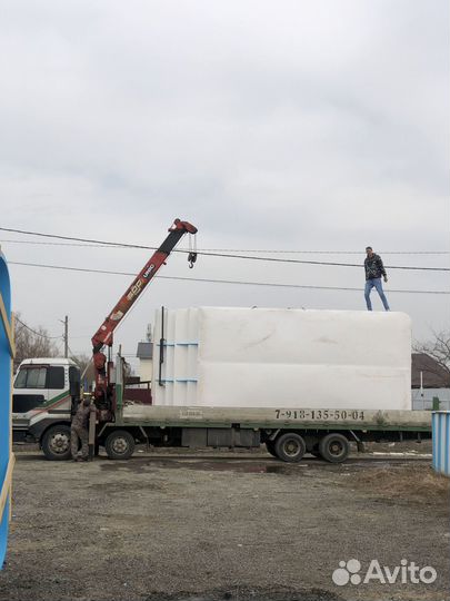 Бассейн чаша из полипропилена со ступенями 3х7