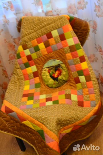 Одеяло детское лоскутное ручной работы