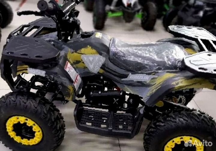 Детский квадроцикл Mini Grizlik X16 (PS) желтый
