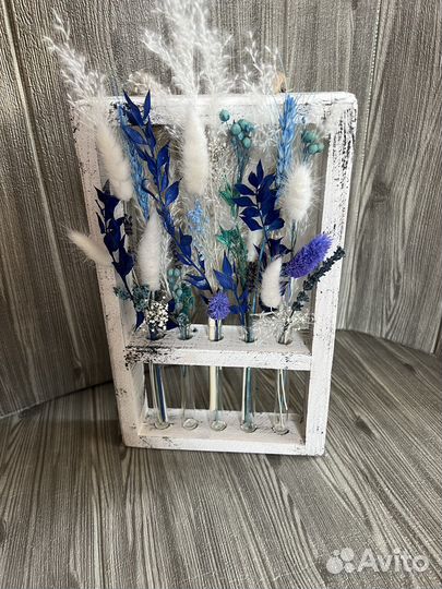 Букет из сухоцветов в подарок. Цветы, компазиции