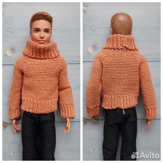 Вязаная одежда для разных кукол