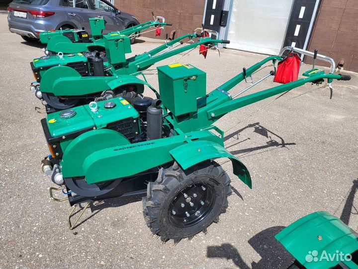 Мотоблок Файтер 101DE + почвофреза и сиденье