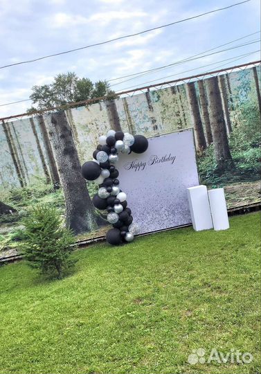 Фотозона Silver на день рождения и юбилей