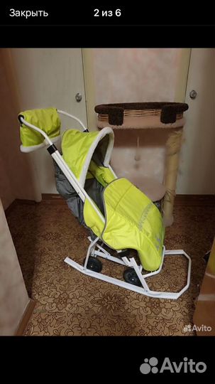 Санки коляска nika