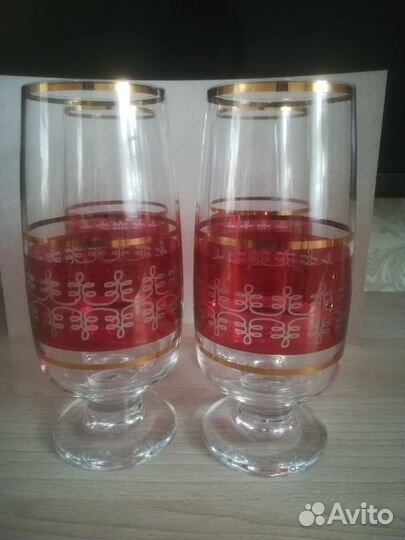 Хрустальные фужеры Богемия