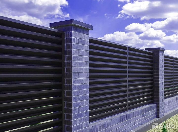 Заборы жалюзи под ключ