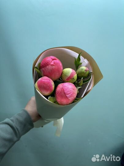 Пионы с достовкой