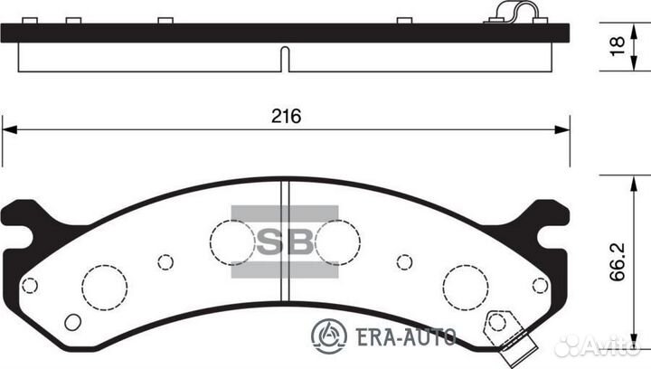 Sangsin brake SP1309 Колодки торм.пер