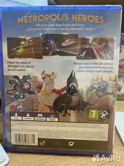 DC Лига Суперпитомцы: Приключения диск для PS4 нов