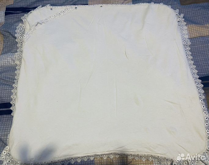 Детское одеяло конверт 90x90,хлопок,вязка