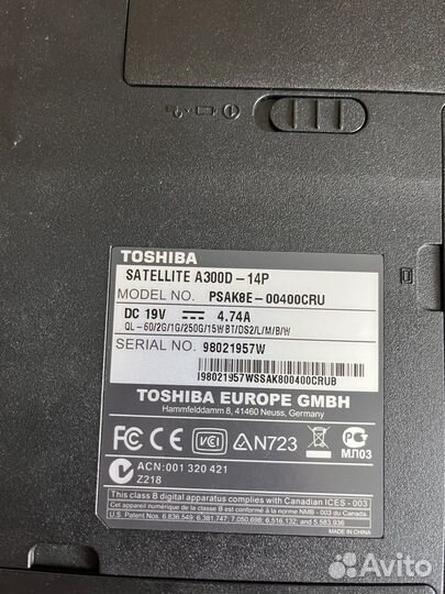 Toshiba A300D-14P